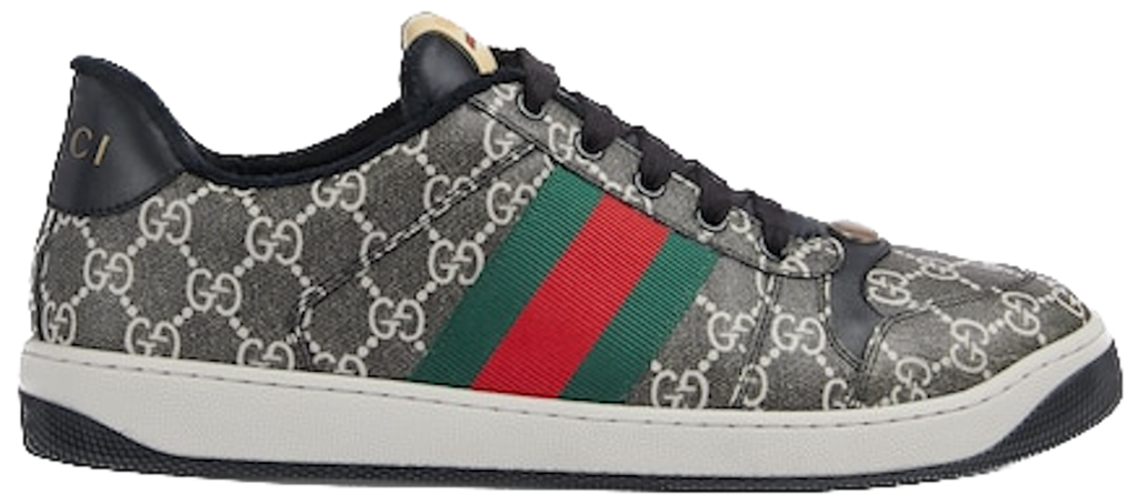 Giày Gucci Screener Sneaker 'Black Grey' 763525-FACMI-8444