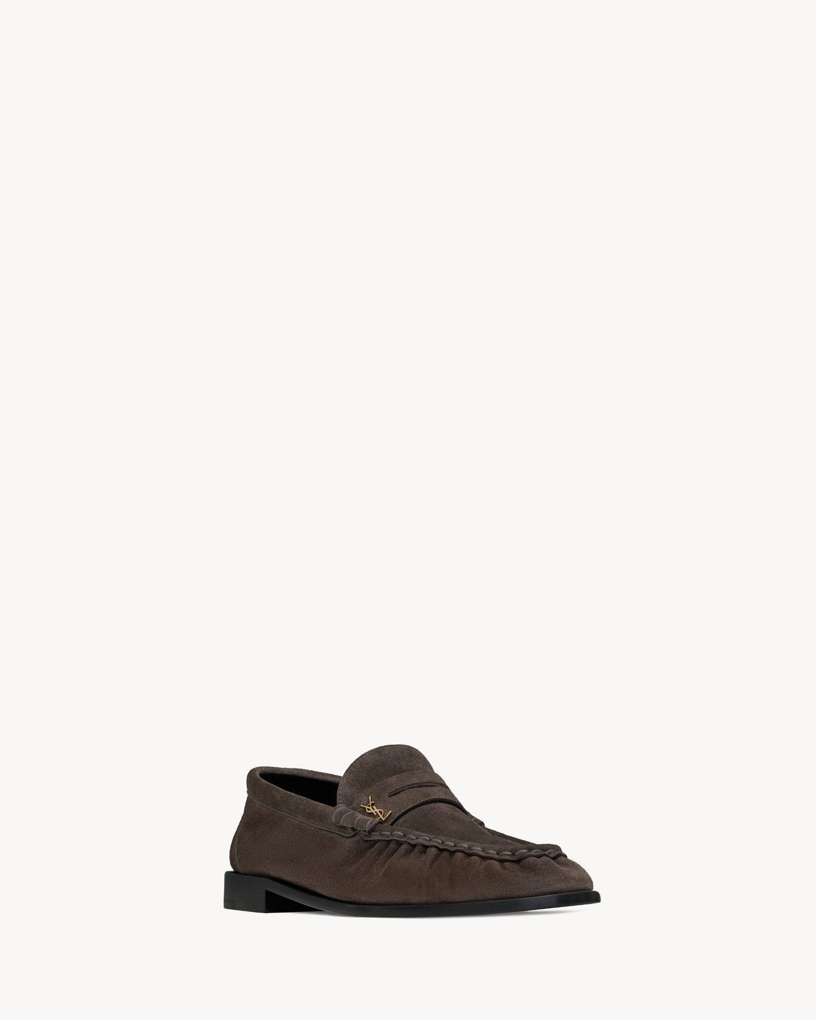 Giày Saint Laurent Le Loafer Supple 'Chocolate' 8394712W5AC6023 - Ảnh 4