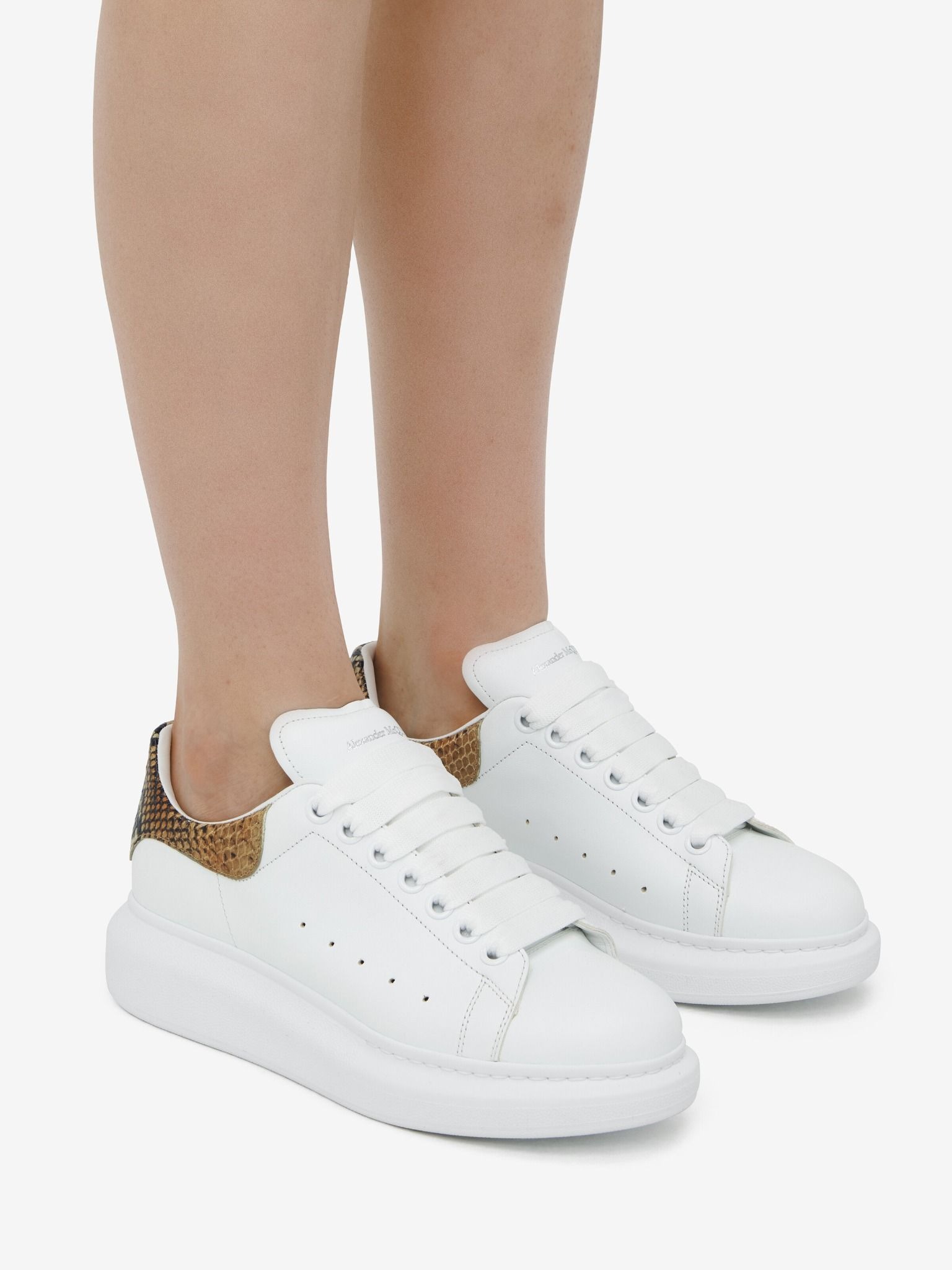 Giày Alexander McQueen Oversized Sneaker 'Natural' 553770WIAE59288 - Ảnh 4