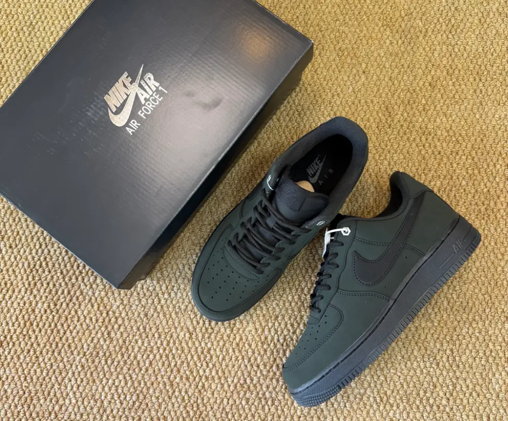 Giày Nike Air Force 1 Low ‘Black Nubuck’ CJ9179-001 - Ảnh 4