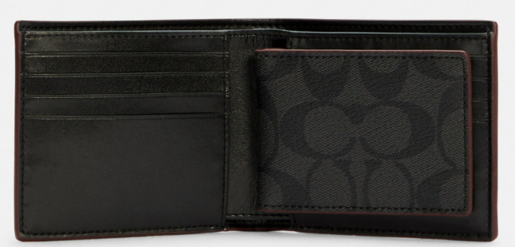 Alternative view of Ví Coach Wallet In Signature Canvas ‘Black’ 41346-N3A