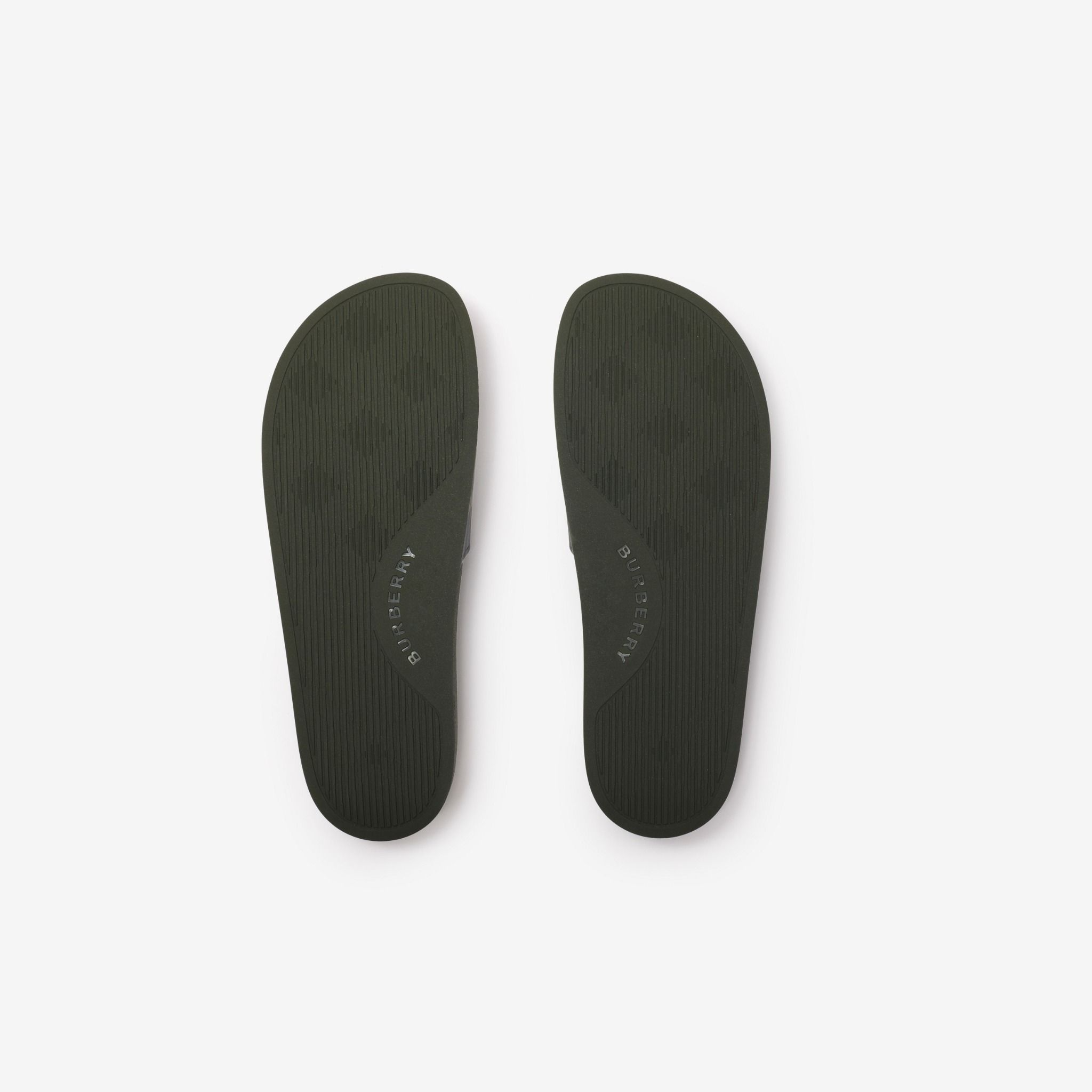 Dép Burberry Check Slides 'Thicket Green' 81132641 - Ảnh 5