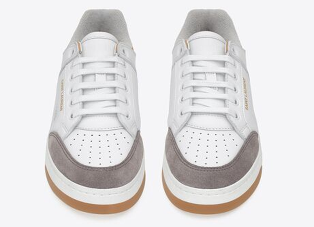 Alternative view of Giày Saint Laurent Sl/61 Sneakers In Smooth Leather And Suede 'White' 79997700NAY9079