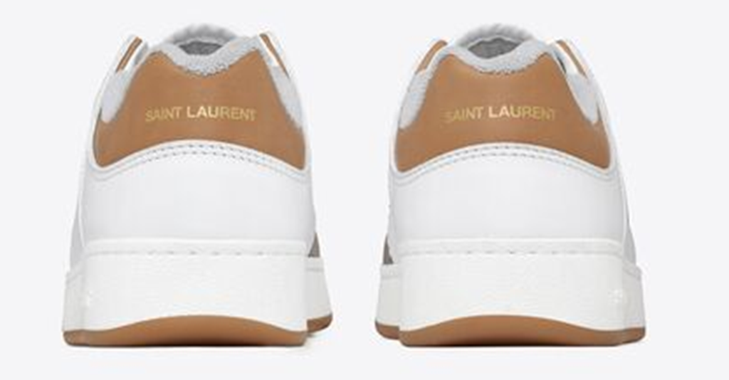 Giày Saint Laurent Sl/61 Sneakers In Smooth Leather And Suede 'White' 79997700NAY9079 - Ảnh 3