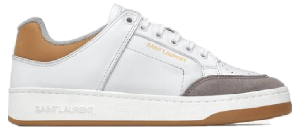 Giày Saint Laurent Sl/61 Sneakers In Smooth Leather And Suede 'White' 79997700NAY9079