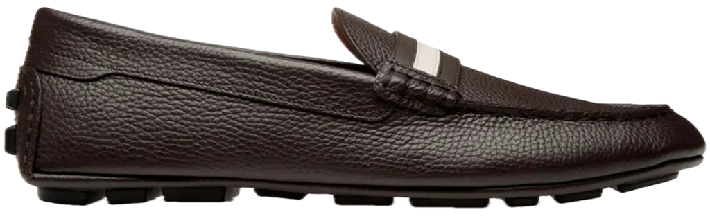 Giày Bally Karlos Grained Leather 'Brown' 6304974