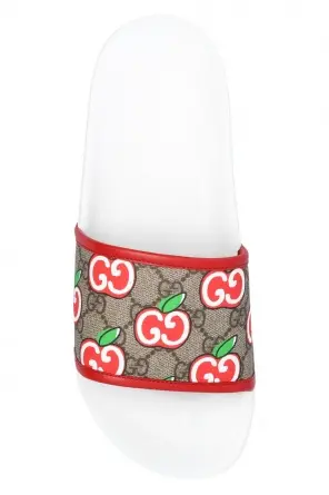 Dép Gucci Apple-Printed Slide 'White Monogram' 627818-2BQ20-8470 - Ảnh 3