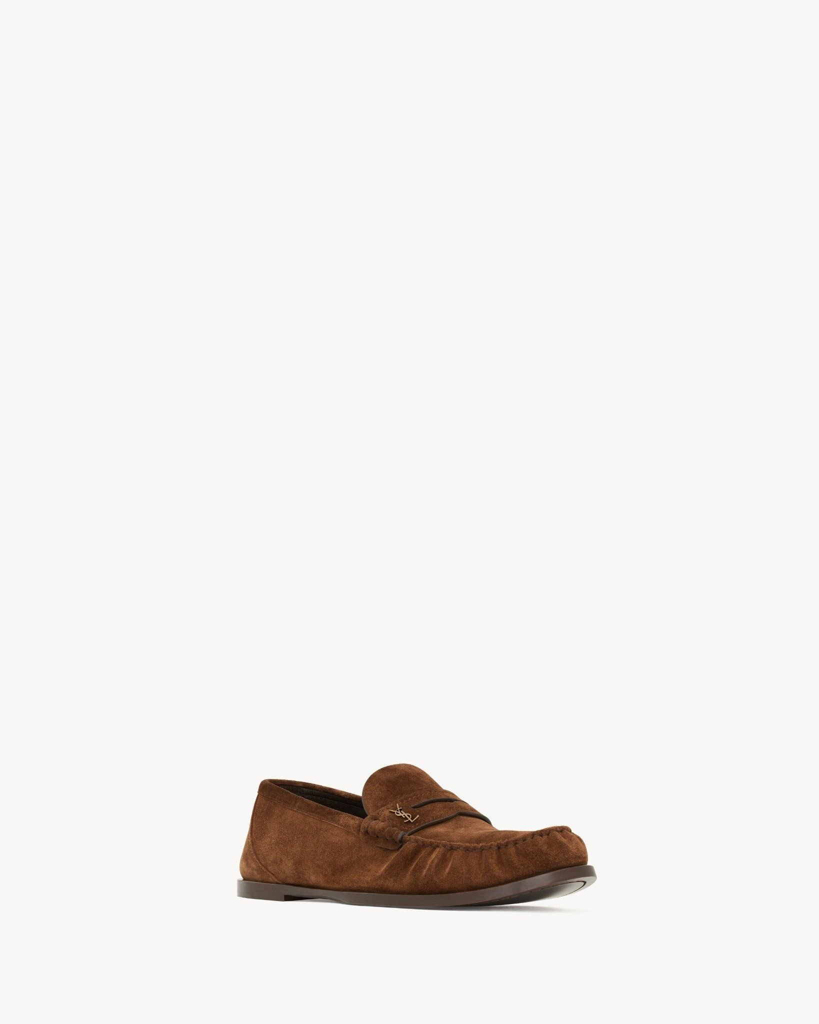 Giày Saint Laurent Loafers In Suede 'Snuff' 8211732OYAA2732 - Ảnh 3