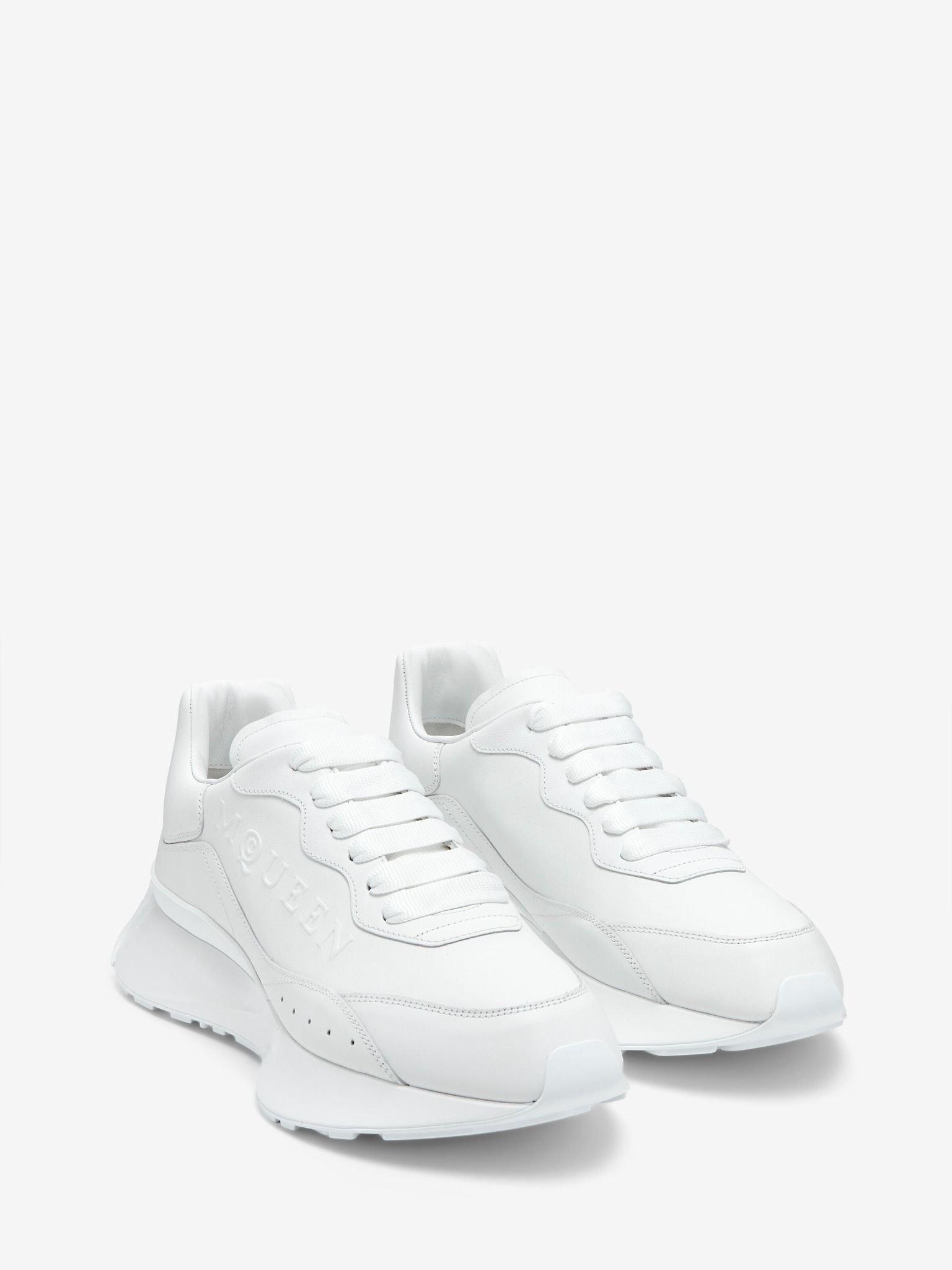 Giày Alexander McQueen Sprint Runner 'White' 841160WIAHE9007 - Ảnh 3