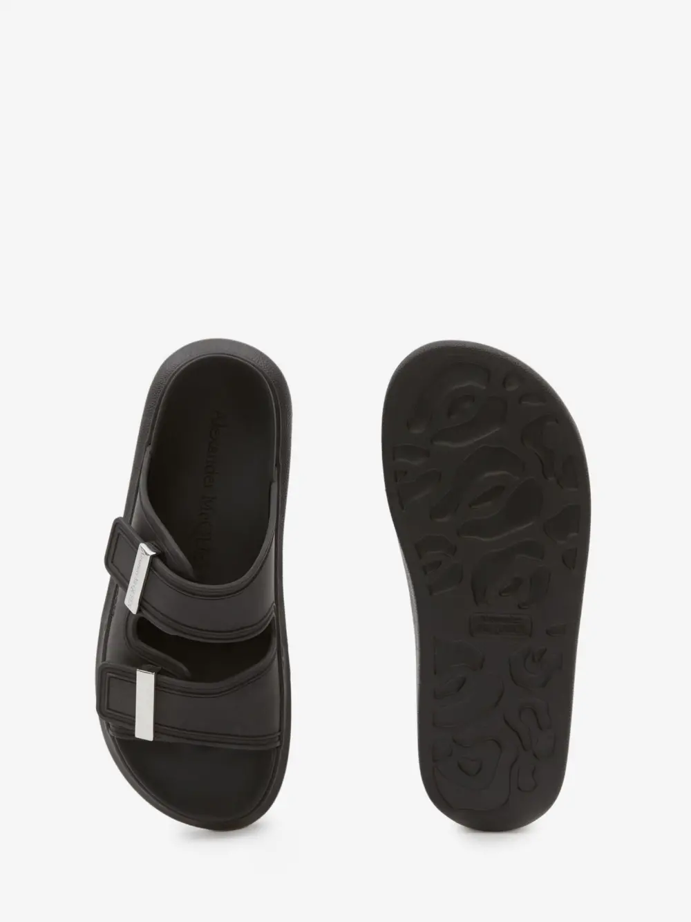 Dép Alexander McQueen Hybrid Slide 'Black' 658063W4Z511081 - Ảnh 2