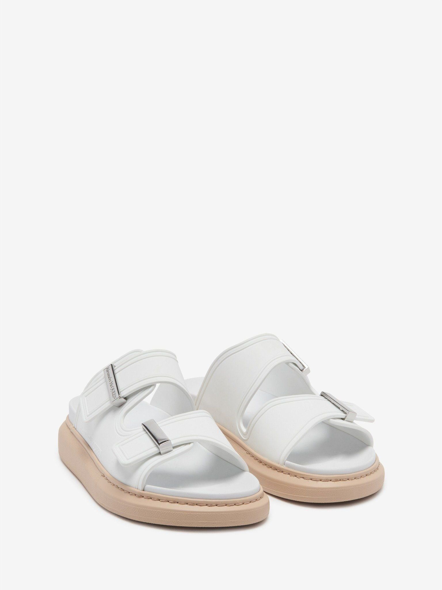 Dép Alexander McQueen Hybrid Slide 'Ivory' 658063W4Q578791 - Ảnh 4