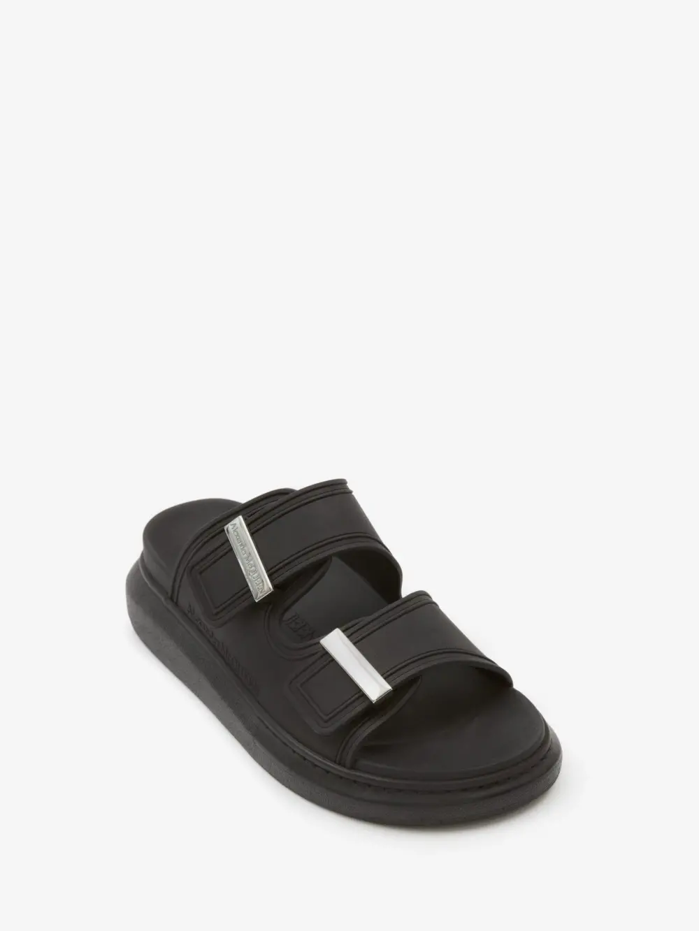 Dép Alexander McQueen Hybrid Slide 'Black' 658063W4Z511081 - Ảnh 4