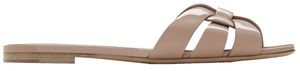 Dép Saint Laurent Tribute Mules 'Dark Pink' 571952B8I009935