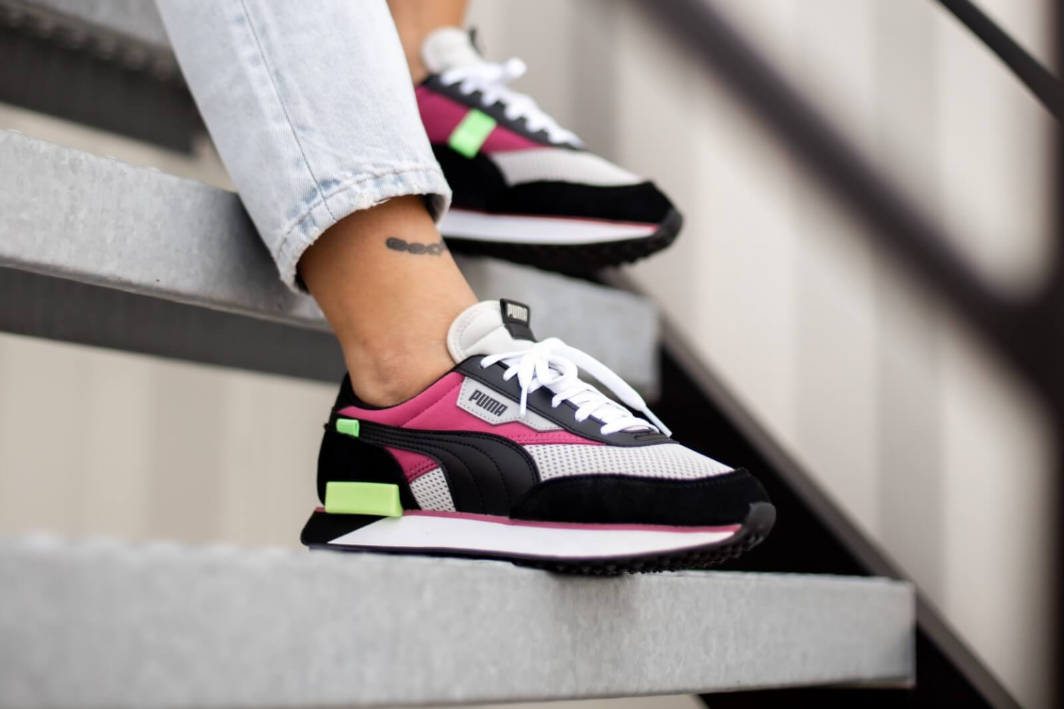 Alternative view of Giày Puma Future Rider Galaxy ‘Gray Violet’ 373385-04