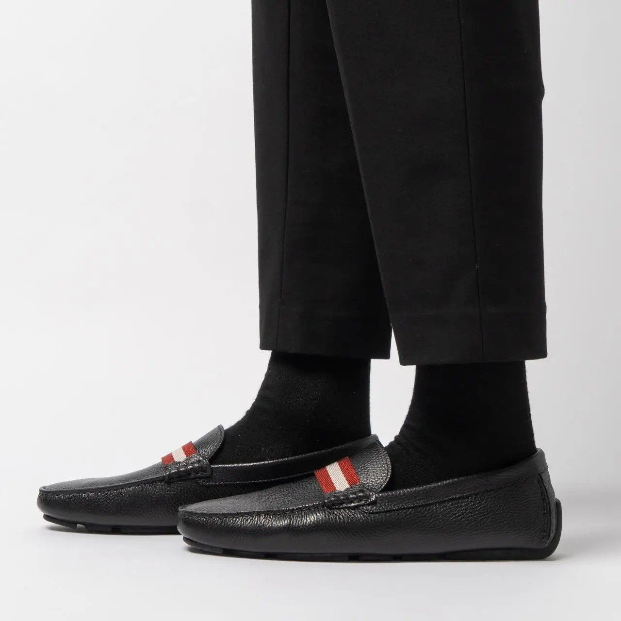 Alternative view of Giày Bally Leather Loafer 'Black' 6220089