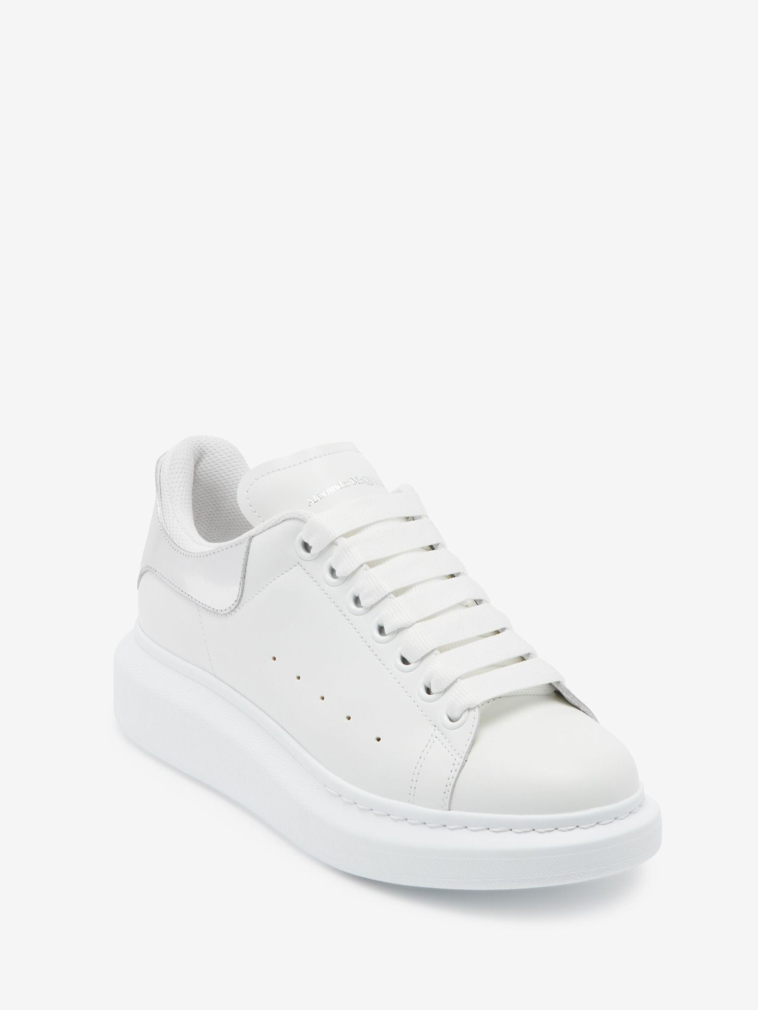 Alternative view of Giày Alexander McQueen Oversized Sneaker 'Silver' 697103WIFTJ9071