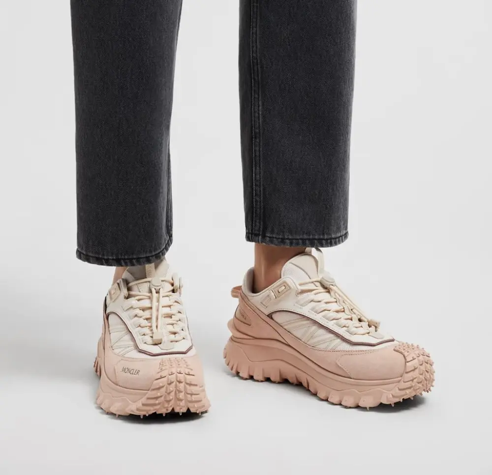 Alternative view of Giày Moncler Trailgrip Suede Sneakers ‘Pink’ J209B4M00160M432330M