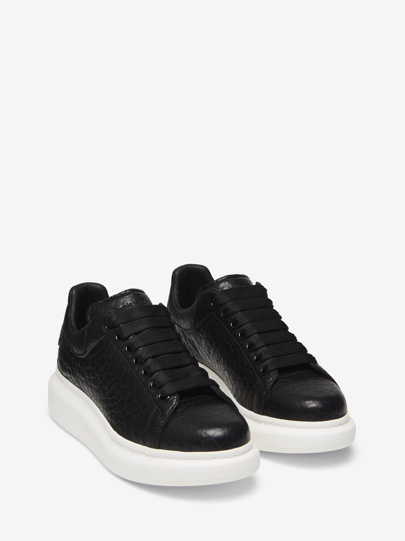 Giày Alexander McQueen Oversized Sneaker 'Black' 808173WHABE1000 - Ảnh 3