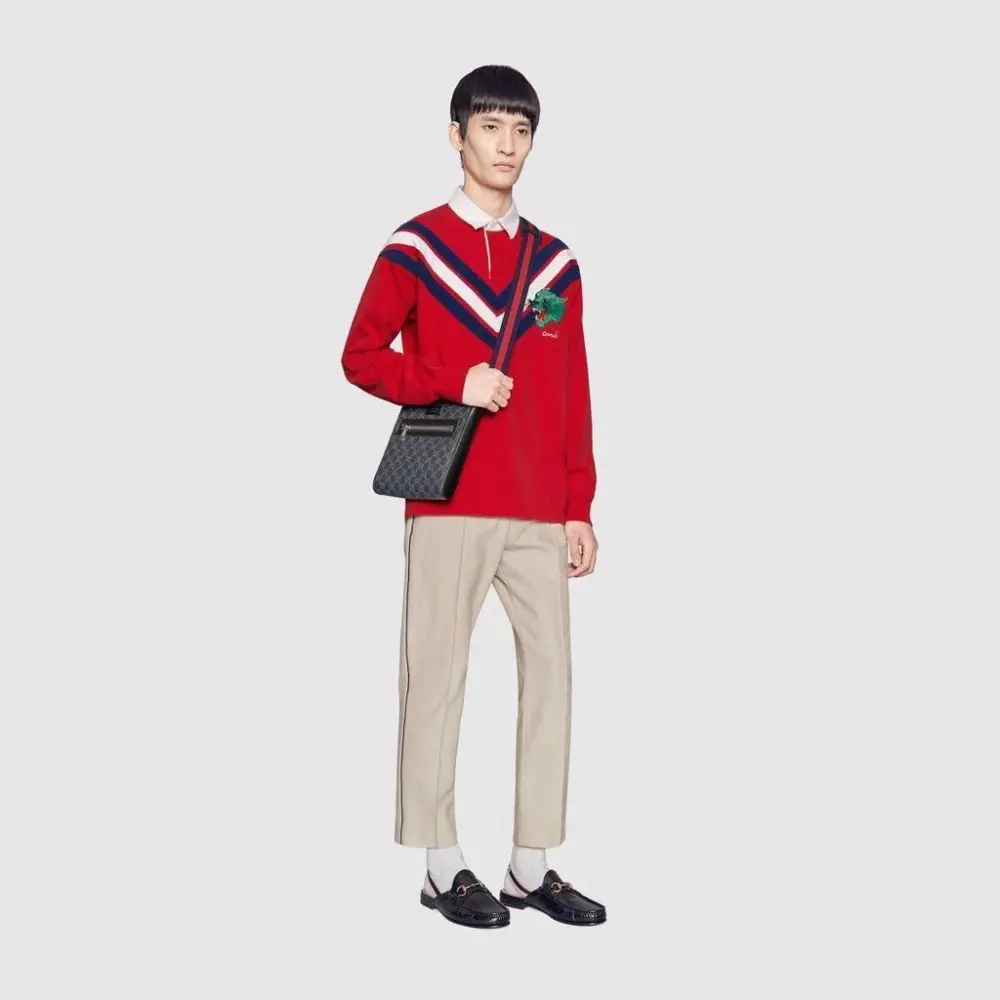 Alternative view of Túi Gucci GG Supreme Small Messenger Bag 'Black' 523599-K5RLN-1095