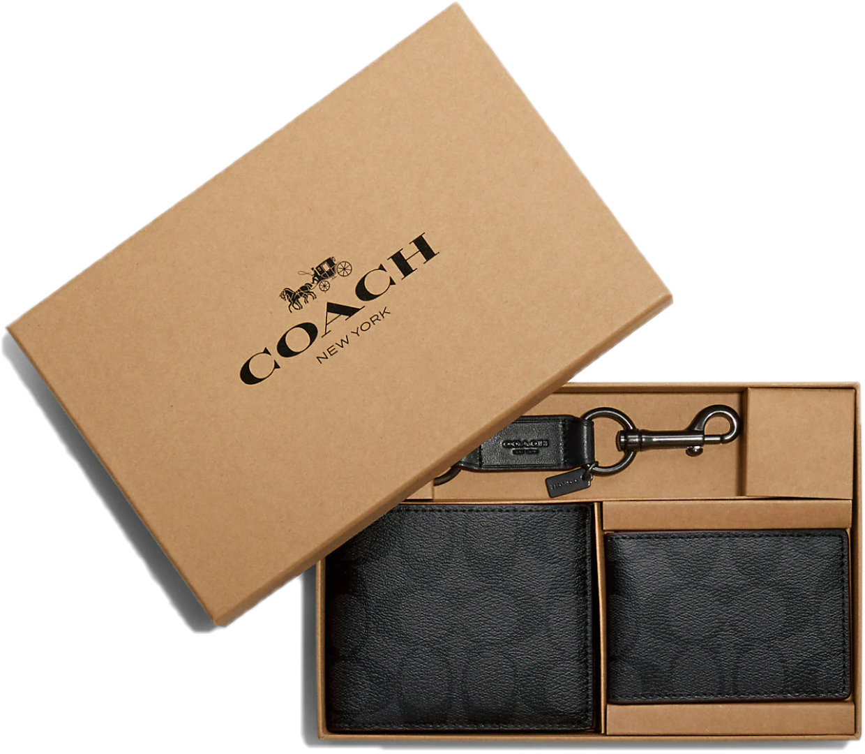 Ví Coach Wallet In Signature Canvas ‘Black’ 41346-N3A