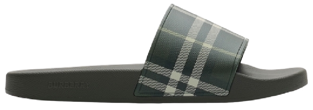 Dép Burberry Check Slides 'Thicket Green' 81132641