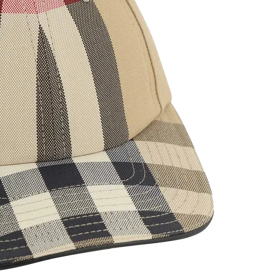 Alternative view of Mũ Burberry Embroidery Logo Check 'Beige' 8056076