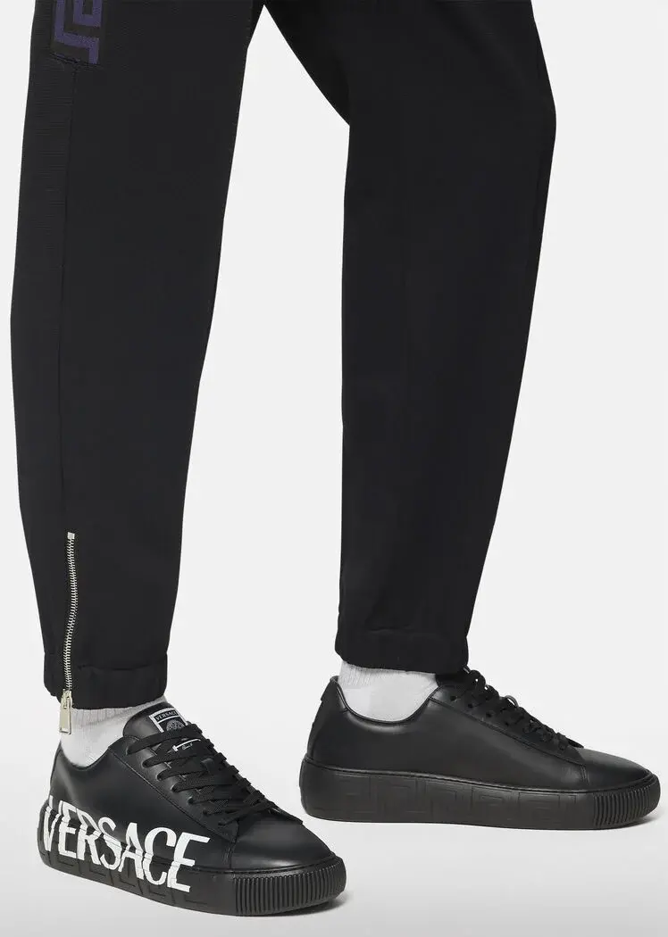 Alternative view of Giày Versace Greca Logo Trainers 'Black' DSU8404-DV51G-D4101