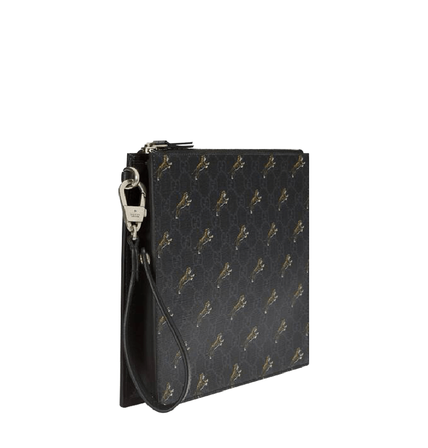 Alternative view of Túi Gucci Handbag Tiger Monogram 'Black' 575136 G2BAN