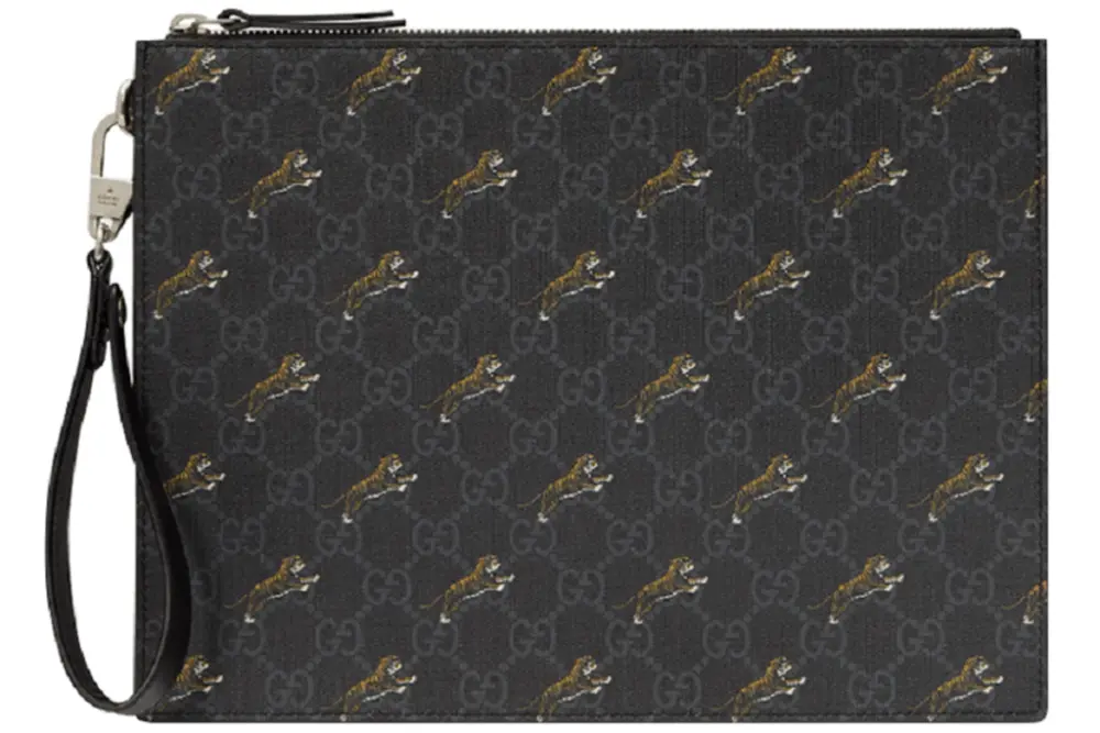 Túi Gucci Handbag Tiger Monogram 'Black' 575136 G2BAN