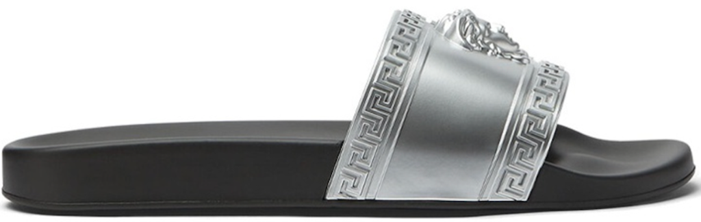 Dép Versace Palazzo Slides 'Silver' DSU5883-DGOLG-2E180