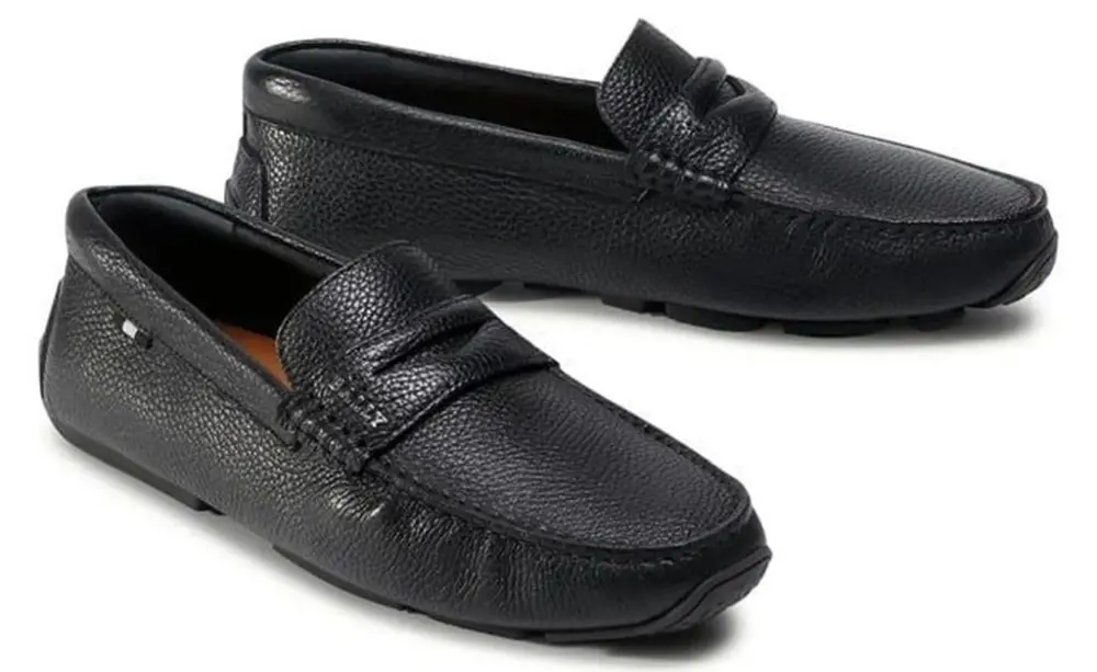 Giày Bally Pavel Moccasin Leather 'Black' 6234457 - Ảnh 3