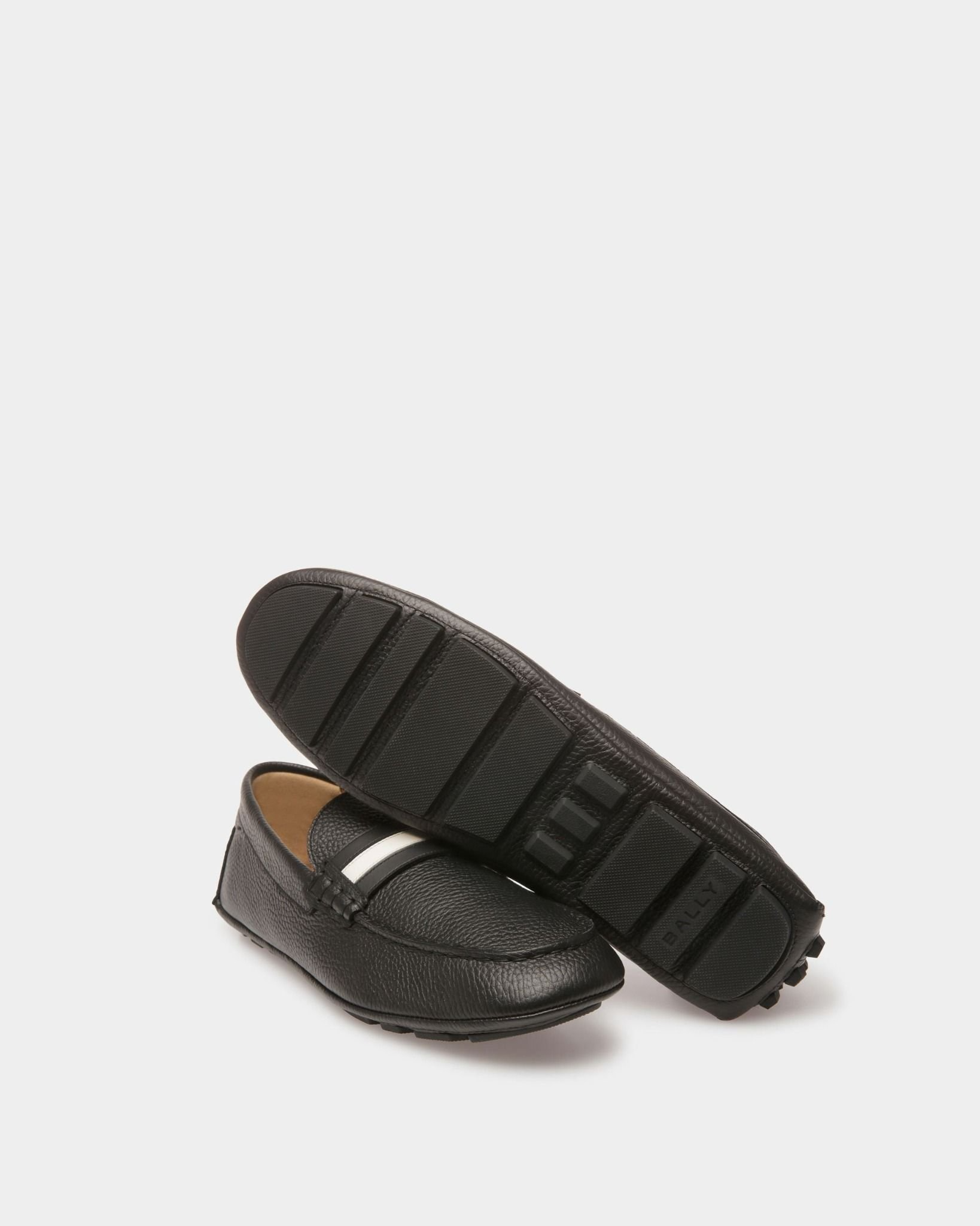 Giày Bally Kerbs Drivers 'Black' 6304670 - Ảnh 4