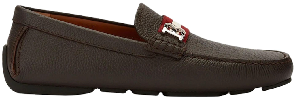 Giày Bally Moccasin Leather 'Brown' 6301200