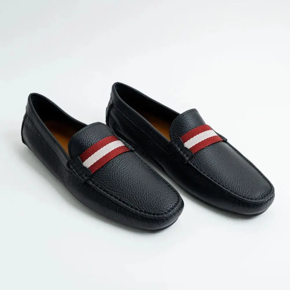 Giày Bally Leather Loafer 'Black' 6220089 - Ảnh 3