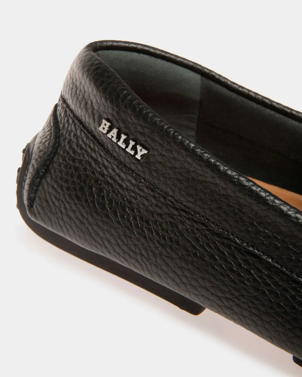 Giày Bally Pearce Leather Drivers 'Black' 6234463 - Ảnh 6
