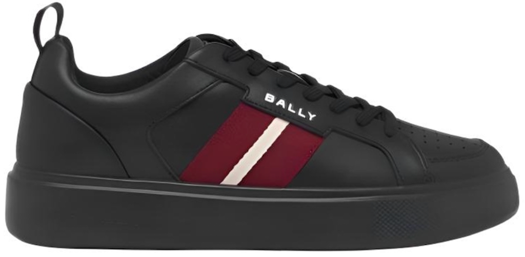 Giày Bally Striped Lace-up Sneakers 'Black' 6313179