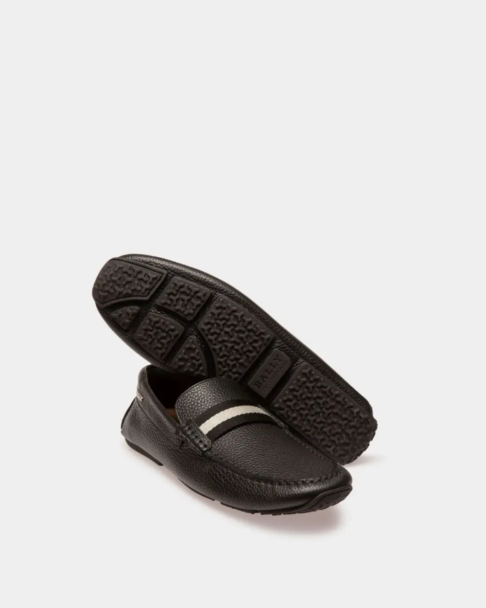 Giày Bally Pearce Leather Drivers 'Black' 6234463 - Ảnh 5