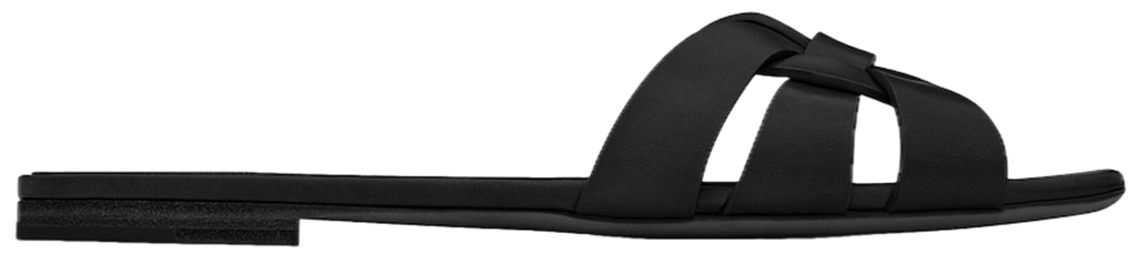 Dép Saint Laurent Tribute Mules 'Black' 571952BDA001000