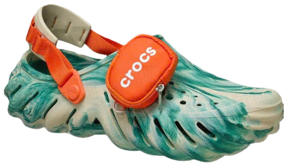 Alternative view of Dép Crocs Eco Marble Pouch Clog 'Green Beige' 211984-2Y3