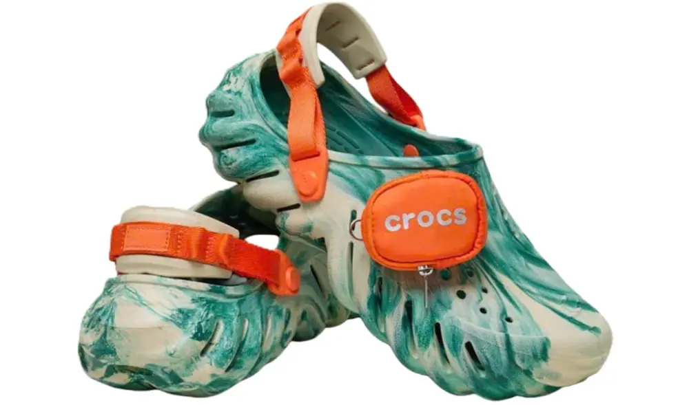 Dép Crocs Eco Marble Pouch Clog 'Green Beige' 211984-2Y3 - Ảnh 4