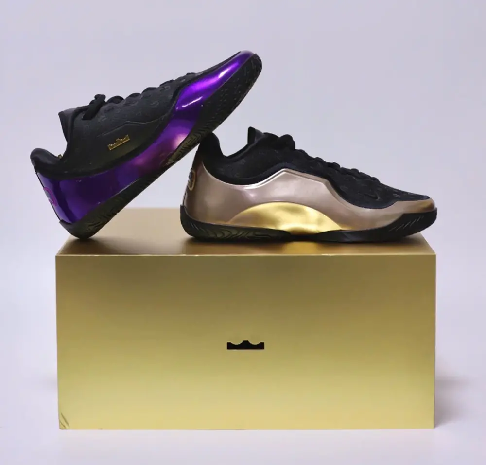 Giày Nike LeBron 23 ‘Metallic Gold Purple’ IQ6709-001 - Ảnh 7