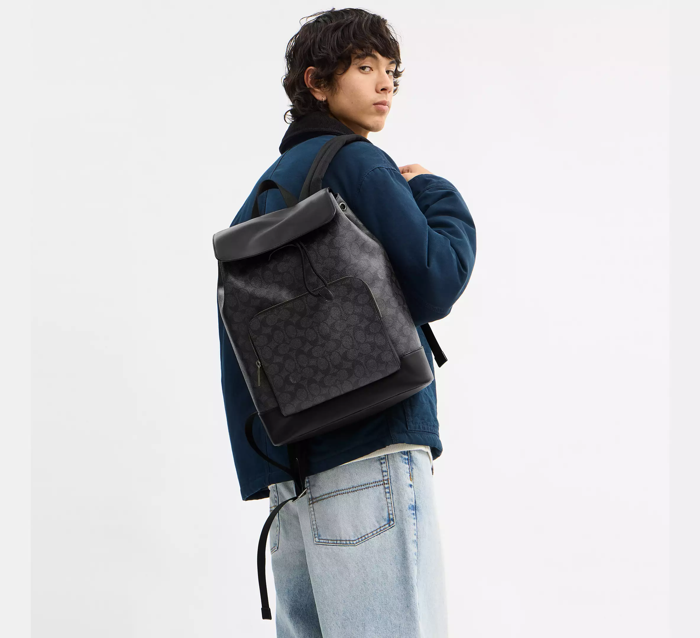 Balo Coach Turner Backpack ‘Black’ CCQ49-QBMI5 - Ảnh 4