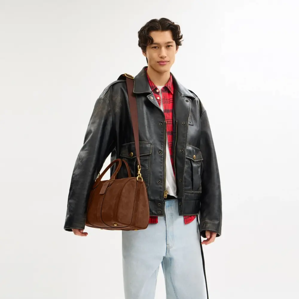 Túi Coach Compass Bag 35 ‘Brown’ CCW80-WBR - Ảnh 5