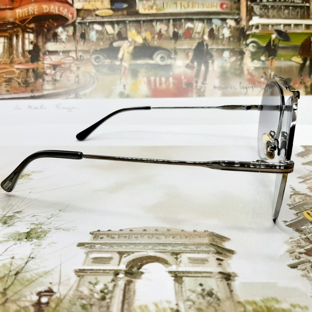 Kính Tom Ford Aviator Frame Sunglasses ‘Grey’ FT081808G - Ảnh 5