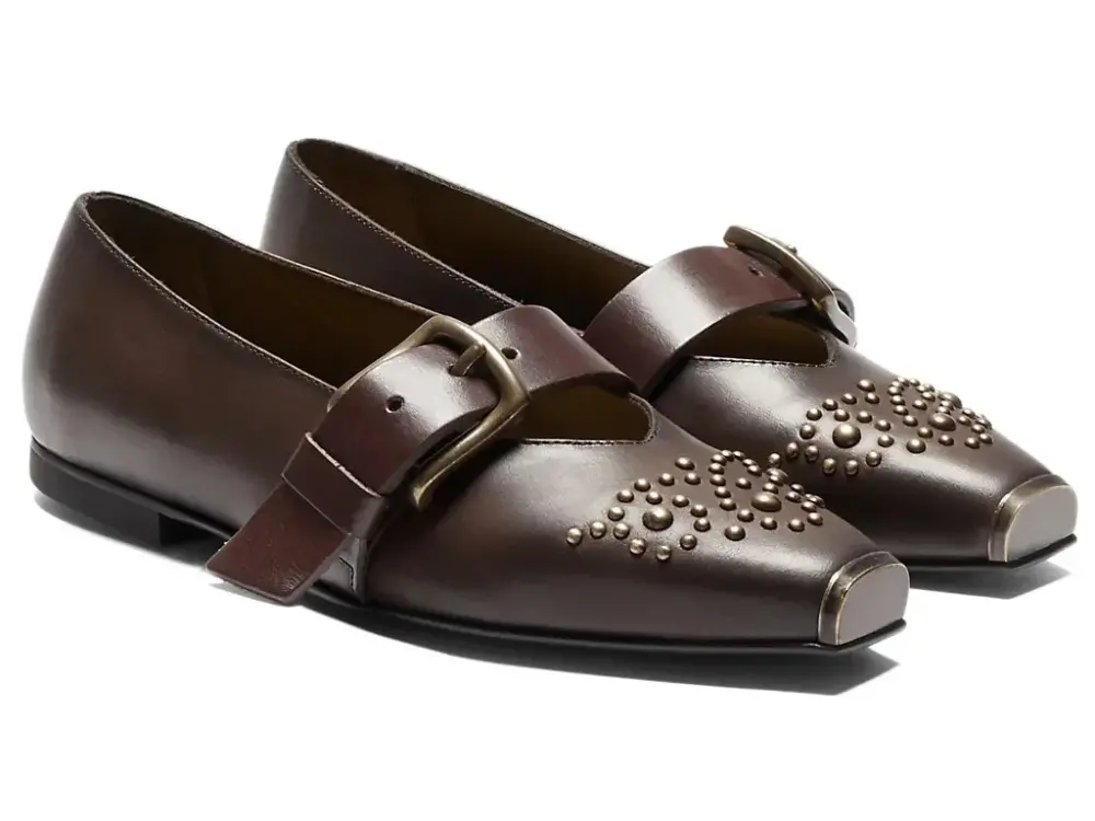 Giày Onitsuka Tiger Ballerina Studs 'Brown' 1182A682-200 - Ảnh 4