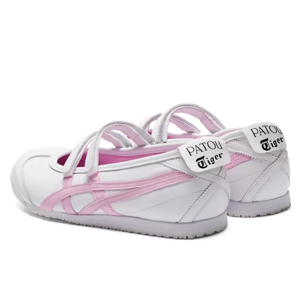 Giày Onitsuka Tiger x PATOU Mexico 66 Ballerina ‘White Cotton Candy’ 1183C379-101 - Ảnh 5