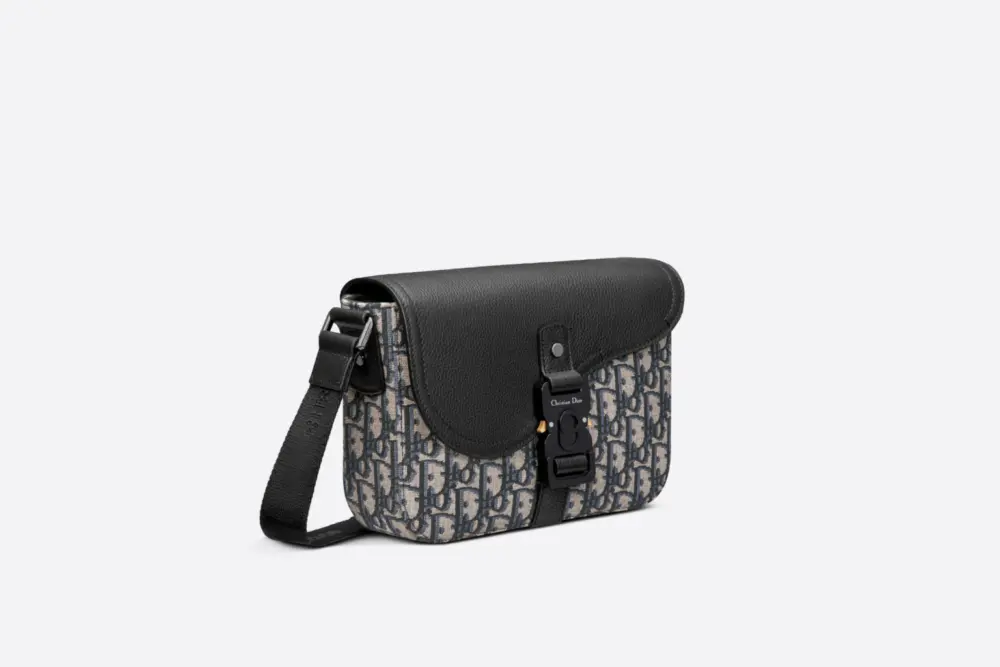 Alternative view of Túi Dior Mini Saddle Bag Strap ‘Beige Dior Grained’ 1ADPO049YKS-H27E
