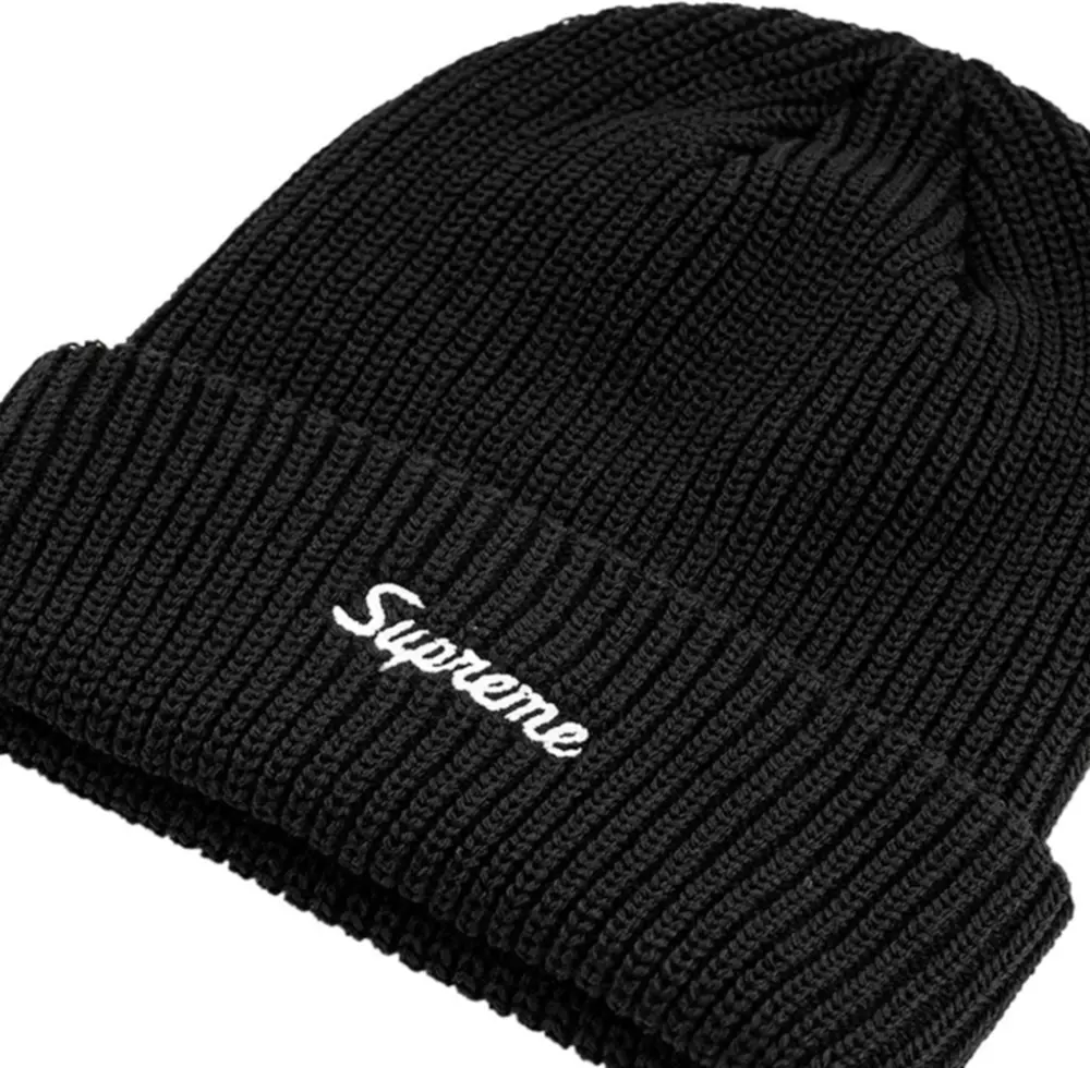 Mũ Supreme Loose Gauge Beanie ‘Black’ - Ảnh 2