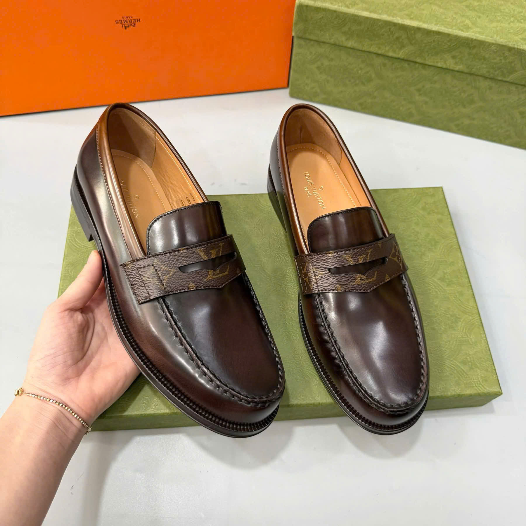 Alternative view of Giày Louis Vuitton Sorbonne Monogram ‘Brown’ 1A7WT0