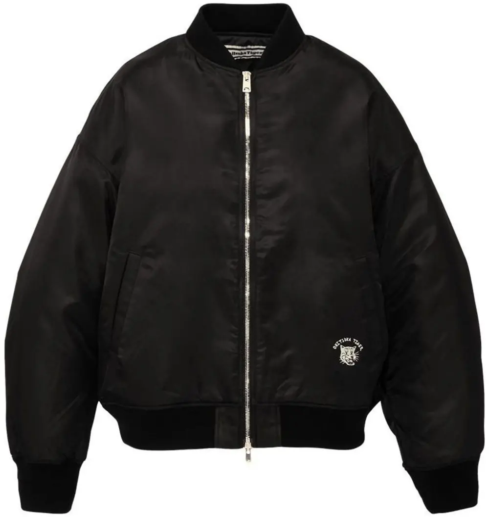Áo Onitsuka Tiger Bomber Jacket 'Black' 2182B562-001